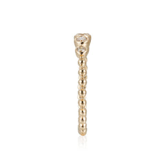 CRM Beaded Diamond Ring
