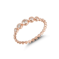 CRM Beaded Diamond Ring