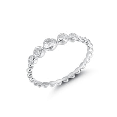 CRM Beaded Diamond Ring