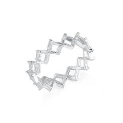 CRM Zig Zag Baguette Diamond Ring