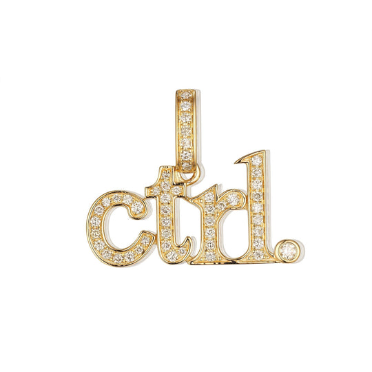 CRM Diamond "Ctrl" Key Pendant