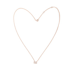 CRM Baguette Heart Diamond Pendant