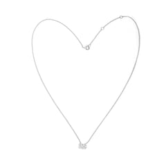 CRM Baguette Heart Diamond Pendant