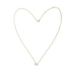 CRM Baguette Heart Diamond Pendant