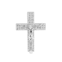 CRM Diamond Crucifix Cross Pendant