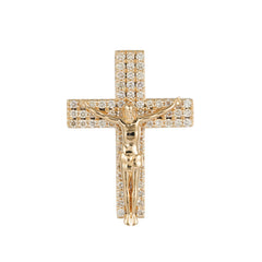 CRM Diamond Crucifix Cross Pendant