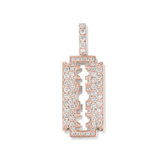 CRM Diamond Razor Pendant