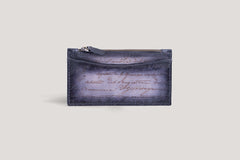 Zipper Card Holder Grey