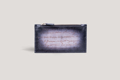 Zipper Card Holder Grey