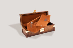 Petra Watch Case - Parchment Patina Honey Brown