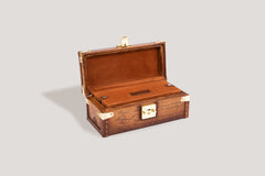 Petra Watch Case - Parchment Patina Honey Brown