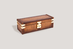 Petra Watch Case - Parchment Patina Honey Brown