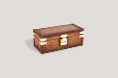 Petra Watch Case - Parchment Patina Honey Brown
