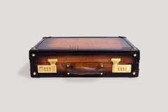 Watch Collector Case Combination Lock - Master Edition Parchment Patina Light Tan