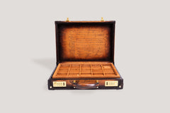 Watch Collector Case Combination Lock - Master Edition Parchment Patina Light Tan