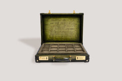 Watch Collector Case Combination Lock - Master Edition Parchment Patina Olive Green