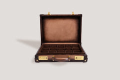 Watch Collector Case Combination Lock - Master Edition Patina Java