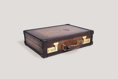 Watch Collector Case Combination Lock - Master Edition Parchment Patina Java Brown