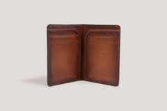 Crocodile Card Holder Honey Brown