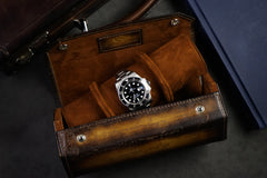Hexagon Watch Case Scripto Patina Light Tan (2559958646869)