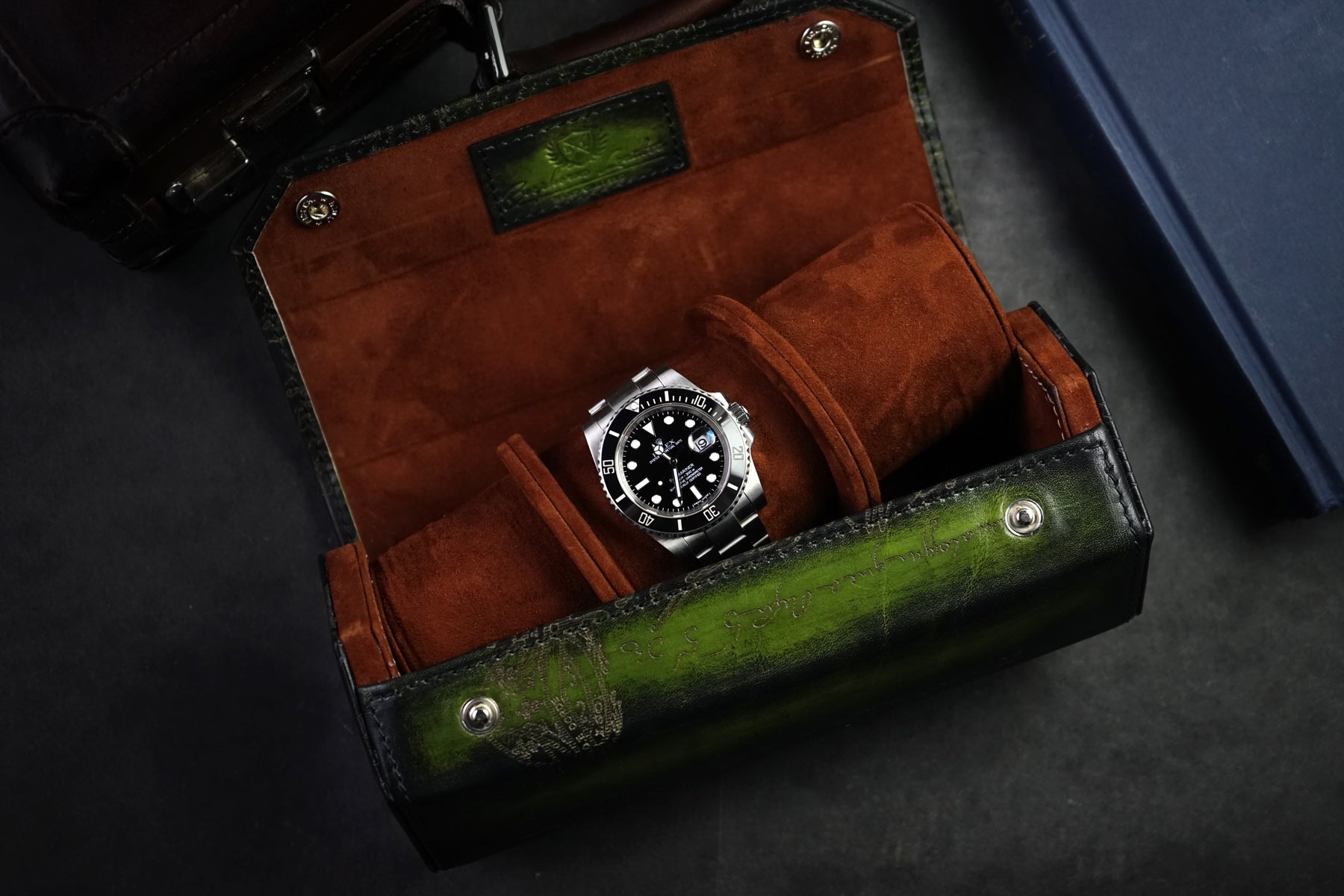 Hexagon Watch Case Scripto Patina Green (2558036050005)