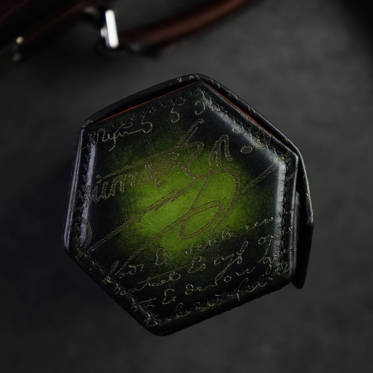 Hexagon Watch Case Scripto Patina Green (2558036050005)