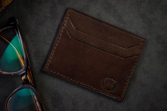Leather Handpainted Crocodile Wallet (2614807494741)
