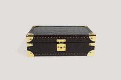Petra Watch Case for Eight Watches Alligator Brown