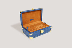 Petra Watch Case for Eight Watches Alligator Blue