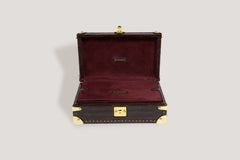 Petra Watch Case for Eight Watches Alligator Dark Brown