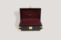 Petra Watch Case for Eight Watches Alligator Dark Brown