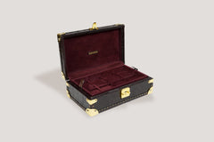 Petra Watch Case for Eight Watches Alligator Dark Brown