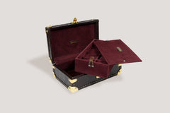 Petra Watch Case for Eight Watches Alligator Dark Brown