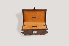 Petra Watch Case for Eight Watches Alligator Brown