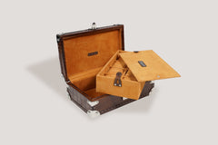 Petra Watch Case for Eight Watches Alligator Brown