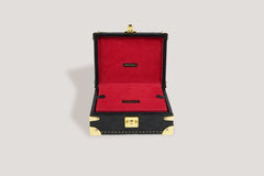 Petra Watch Case for Six Watches Alligator Black