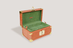 Petra Watch Case for Eight Watches Alligator Orange
