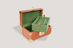 Petra Watch Case for Eight Watches Alligator Orange
