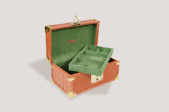 Petra Watch Case for Eight Watches Alligator Orange