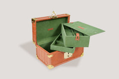 Petra Watch Case for Eight Watches Alligator Orange