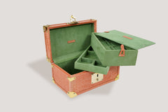 Petra Watch Case for Eight Watches Alligator Orange