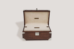 Petra Watch Case for Eight Watches Alligator Brown