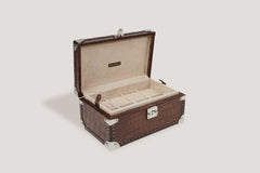Petra Watch Case for Eight Watches Alligator Brown