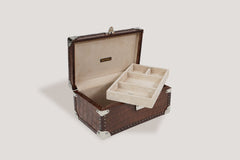Petra Watch Case for Eight Watches Alligator Brown