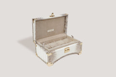 Petra Watch Case Oval Shape for Eight Watches Himalayan Crocodile