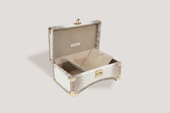 Petra Watch Case Oval Shape for Eight Watches Himalayan Crocodile