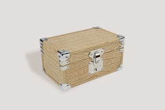 Petra Watch Case for Eight Watches Alligator Light Cream