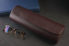 Galata Watch Roll - Saffiano Dark Brown (2558034477141)