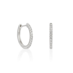 CRM 0.18 Carat Diamond Huggie Earrings