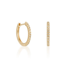 CRM 0.18 Carat Diamond Huggie Earrings